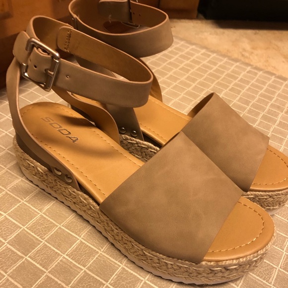 🌿Natural Espadrille Wedge Flats - Picture 4 of 4